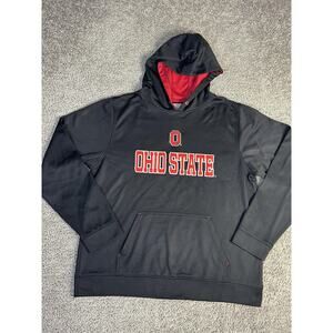 Ohio State Sweatshirt Mens Large Black NCAA Football Varsity Authentic Apparel